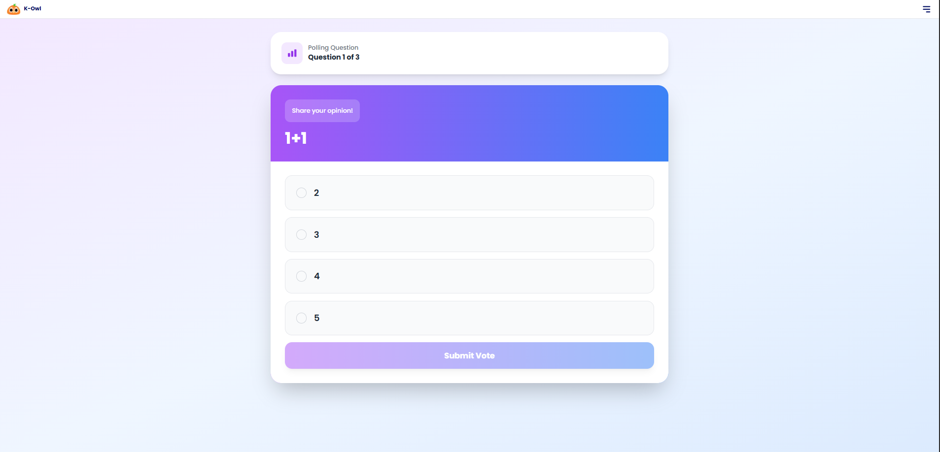 Real-time Polling